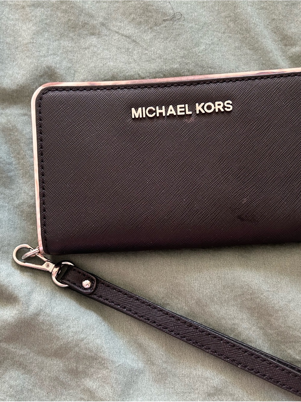 Michael Kors Black Wristlet